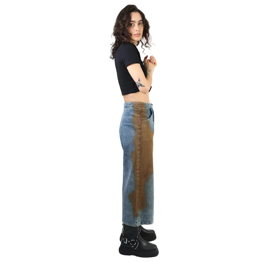 Mezclilla, Pantalón, Deslavada