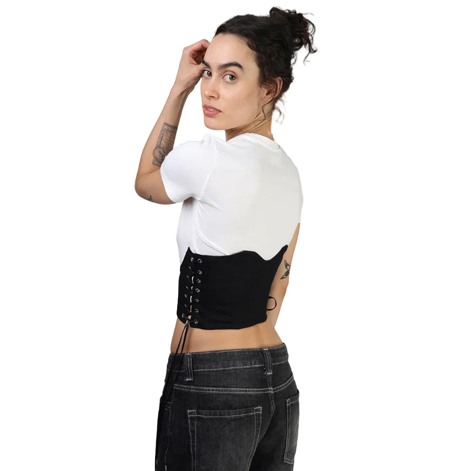 Corset talle corto, Gabardina, Underbust