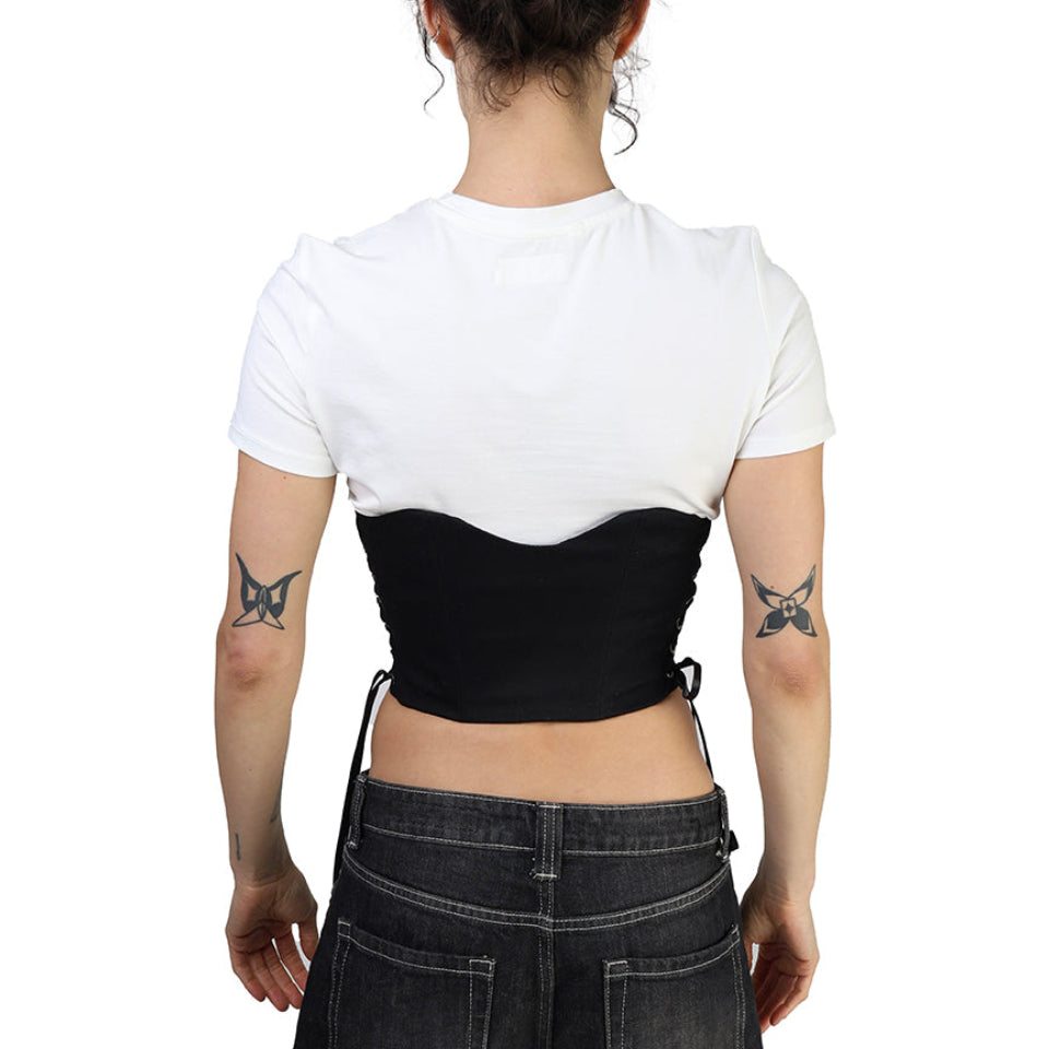 Corset talle corto, Gabardina, Underbust