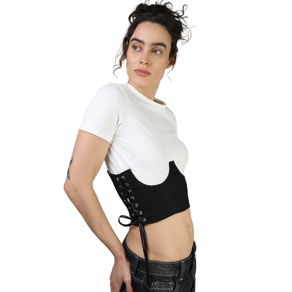 Corset talle corto, Gabardina, Underbust