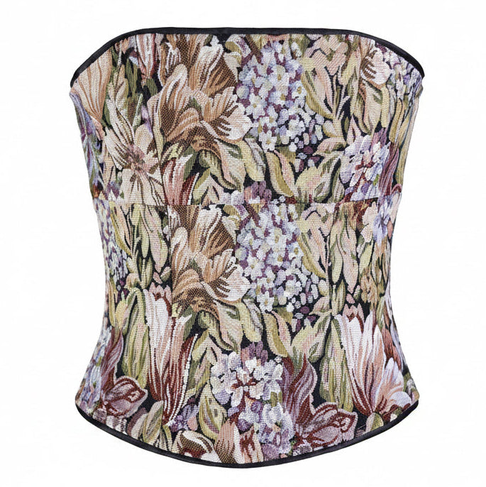 Corset talle medio, Tapicería, Floral, Ajuste en la Espalda